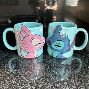 Disney Lilo & Stitch Mug Set with Blue and Pink Design